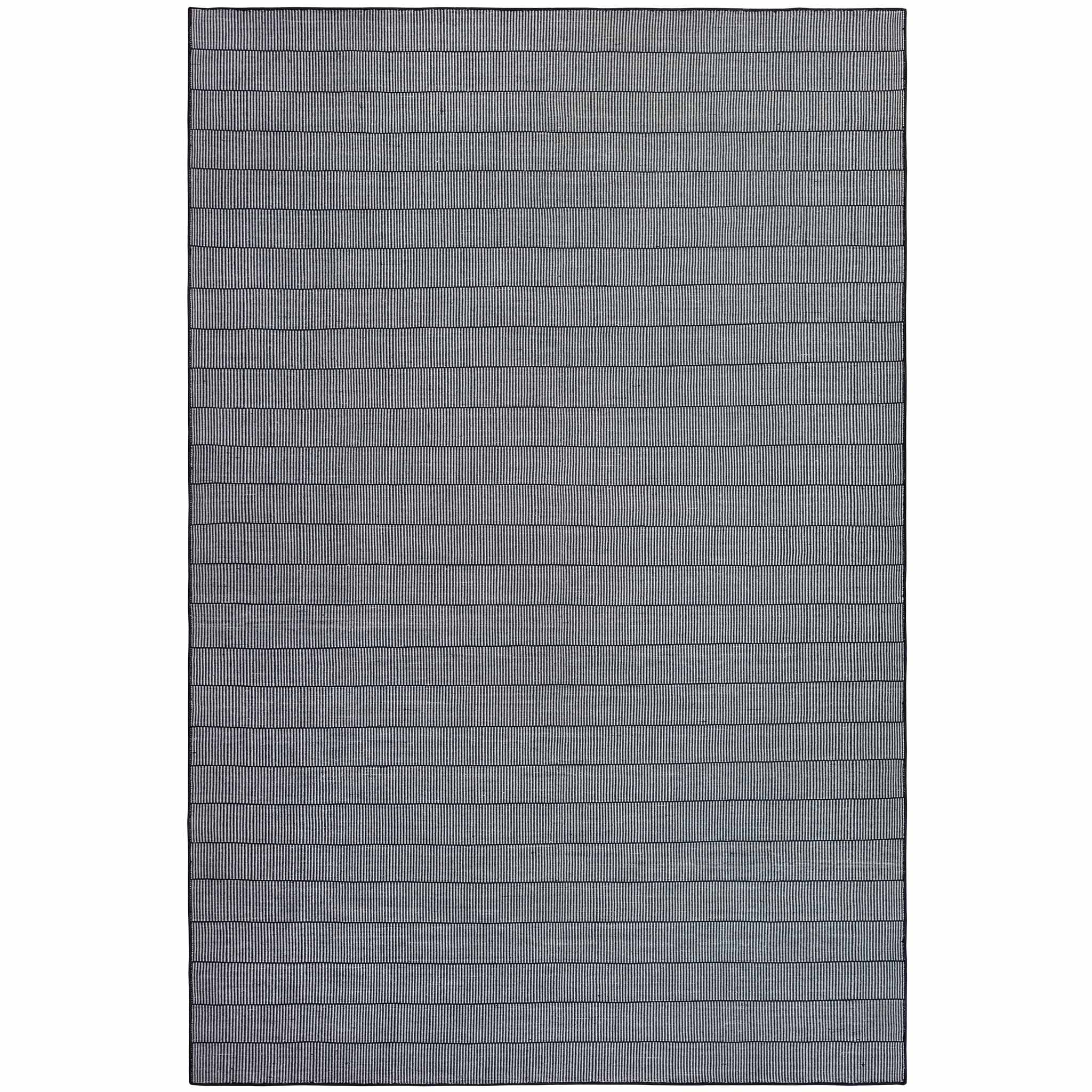 Alfombra Lavable Stripe Grey Black