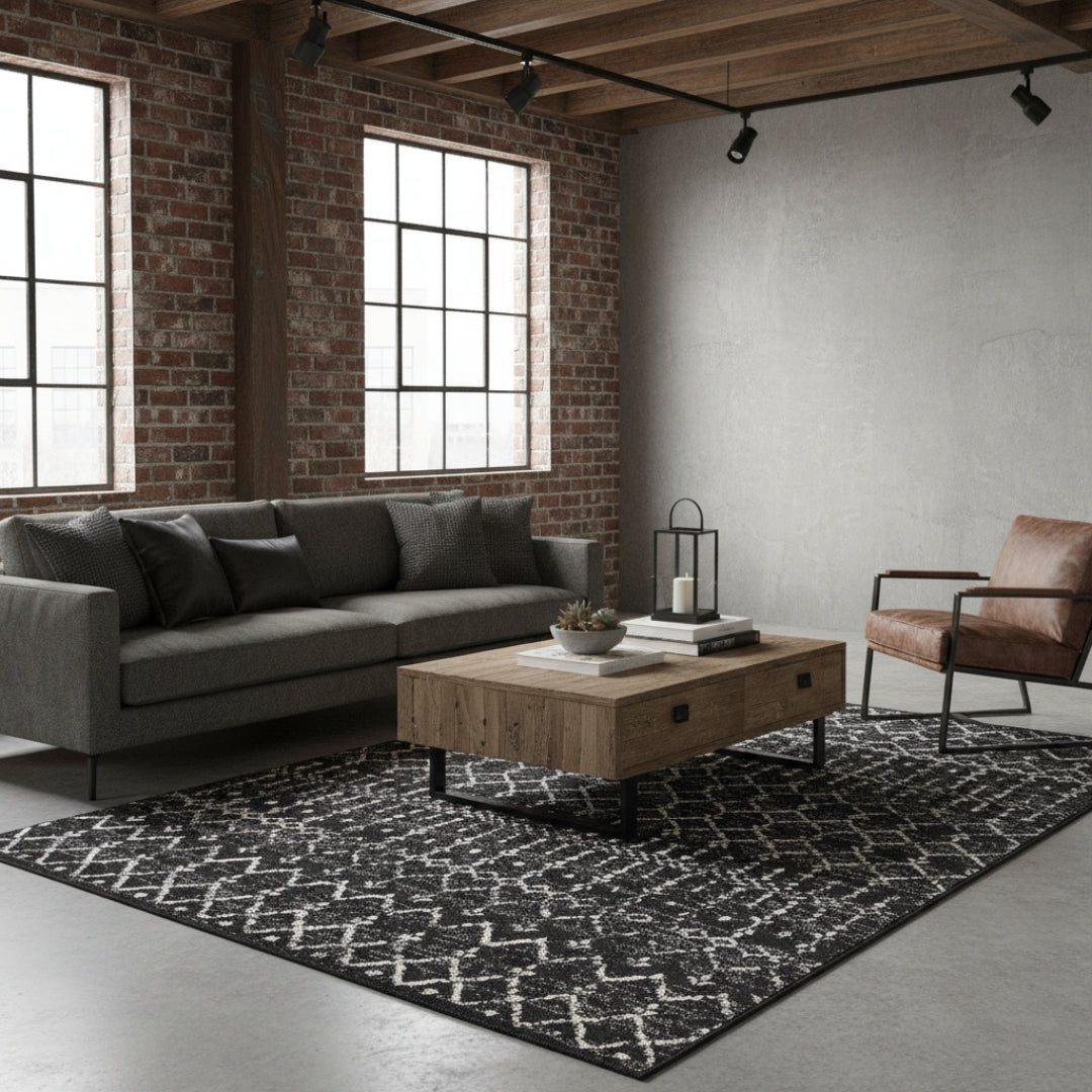 Alfombra Geil MOH101D-5-BI-5X8