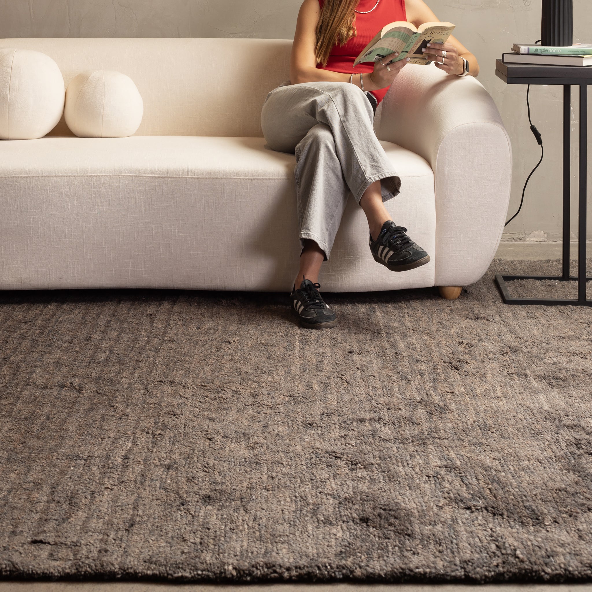 Alfombra Shag Café 8093TI