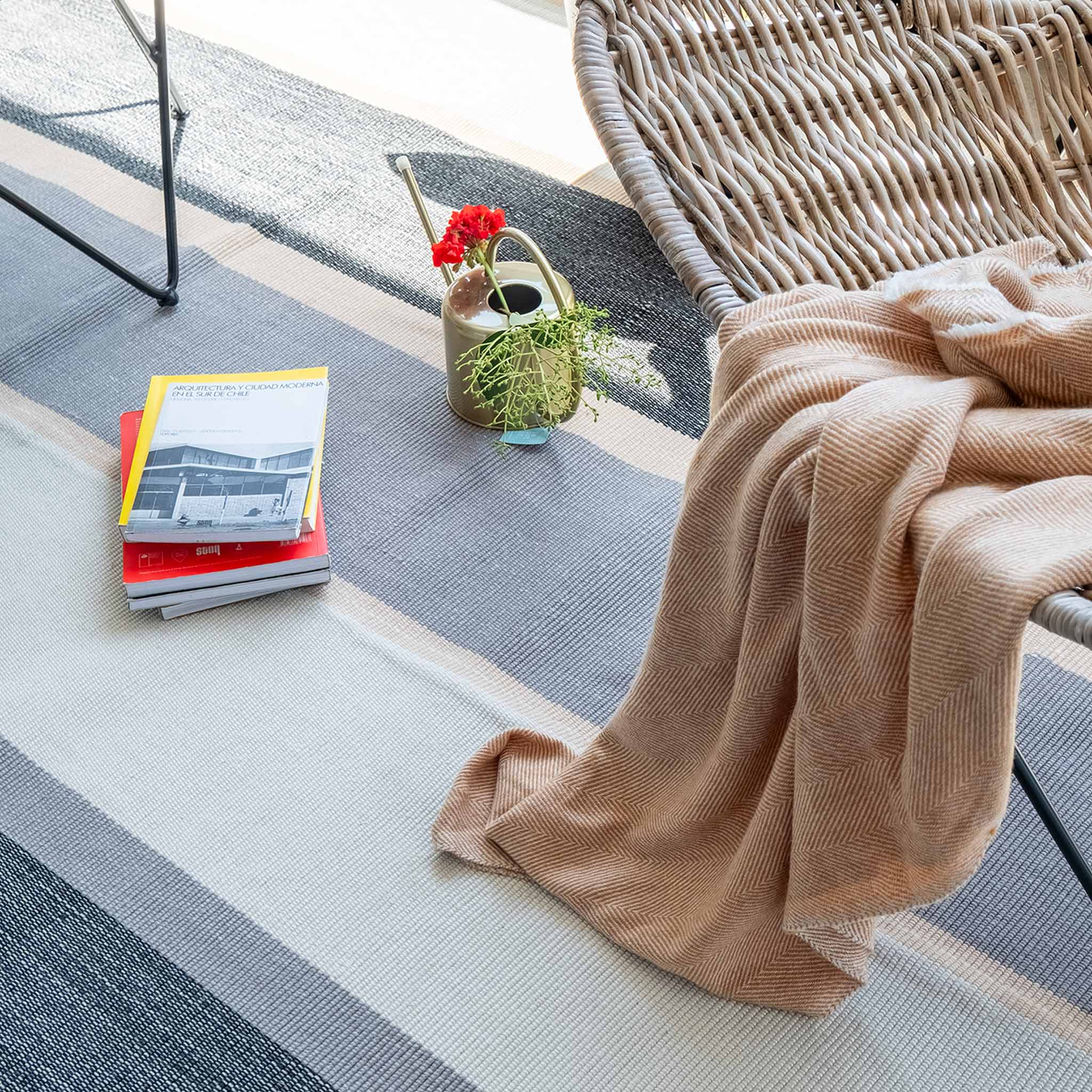 Alfombra Lavable Stripes Gris